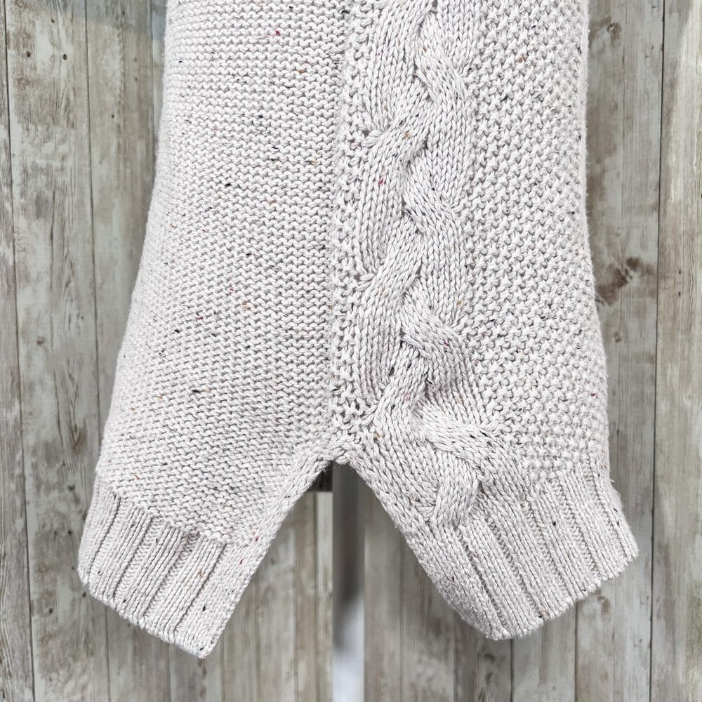 Women's Old Navy Long Sleeve Sweater | Cream | Cowl Neck | Small | Cable Knit - Picture 10 of 16